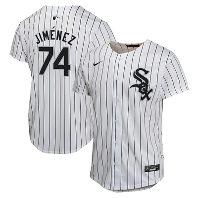 Maillot de joueur match à domicile Nike Eloy Jimenez blanc Chicago White Sox pour jeune