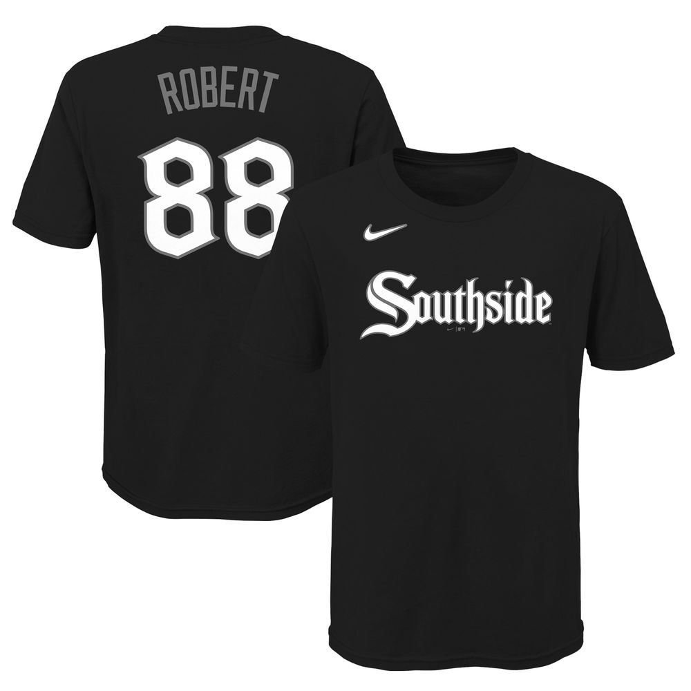 Youth Nike Luis Robert Black Chicago White Sox City Connect Name & Number  T-Shirt