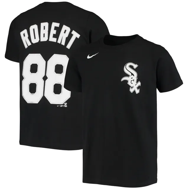 Men's Chicago White Sox Yoan Moncada Nike Black City Connect Name & Number  T-Shirt