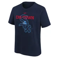 Youth Nike Navy Chicago White Sox Rewind Retro Tri-Blend T-Shirt