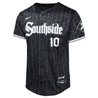 Maillot de joueur Nike Yoan Moncada pour jeune, noir, Chicago White Sox City Connect Limited