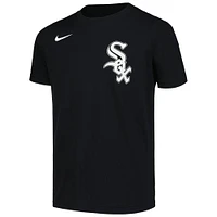 T-shirt Nike Yoan Moncada pour jeune, noir, Chicago White Sox, nom et numéro du joueur à domicile