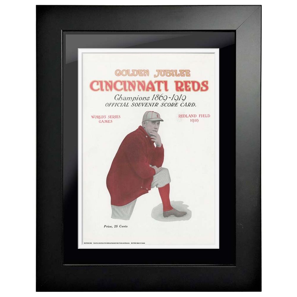 Chicago White Sox vs. Cincinnati Reds 1919 World Series - 12'' x 16'' Framed Program Cover