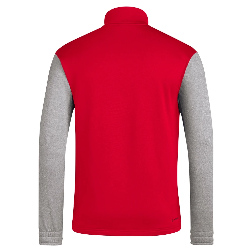 Men's adidas Red Chile National Team AEROREADY Half-Zip Top