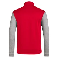 Haut à demi-zip adidas de l'équipe nationale du Chili rouge AEROREADY pour hommes