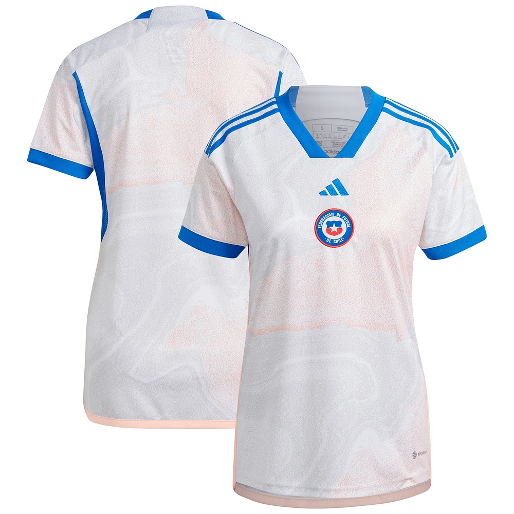 Maillot adidas Chili National Team 2023 Extérieur Replica Femme Blanc