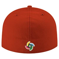 Casquette ajustée 59FIFTY pour homme New Era rouge Chine Baseball 2026 World Classic