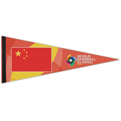 WinCraft Chine Baseball 12 '' x 30 '' 2023 World Baseball Classic Premium Fanion