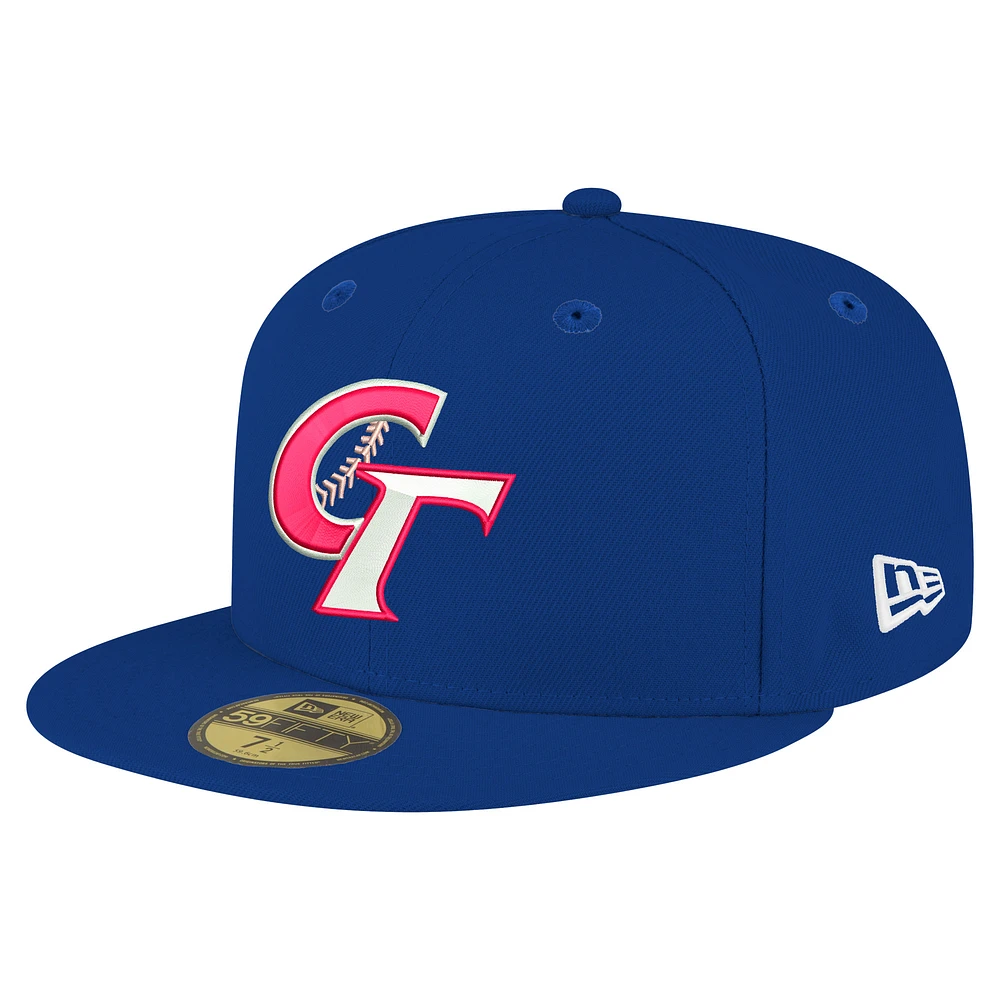Casquette ajustée 59FIFTY bleue pour homme de la Classique mondiale baseball 2026 Taipei chinois New Era