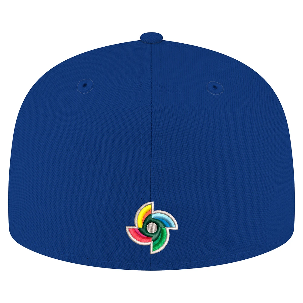 Casquette ajustée 59FIFTY bleue pour homme de la Classique mondiale baseball 2026 Taipei chinois New Era