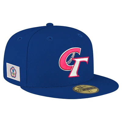 Casquette ajustée 59FIFTY bleue pour homme de la Classique mondiale baseball 2026 Taipei chinois New Era