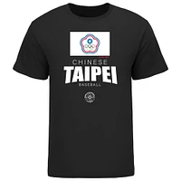 Men's LEGENDS Black Chinese Taipei Baseball 2023 World Classic Federation T-Shirt