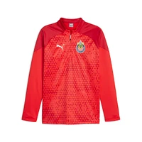 Haut en polaire à quart de zip Puma Red Chivas 2023/24 pour homme