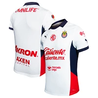 Men's Puma White Chivas 2024/25 Away Authentic Jersey