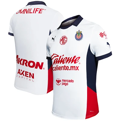 Men's Puma White Chivas 2024/25 Away Replica Jersey