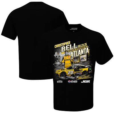 Men's Checkered Flag Sports Black Christopher Bell 2025 Ambetter Health 400 Race Winner T-Shirt