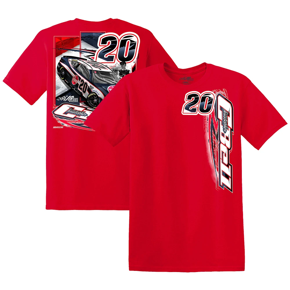 T-shirt rouge Christopher Bell Rheem pour homme de la collection Joe Gibbs Racing Team