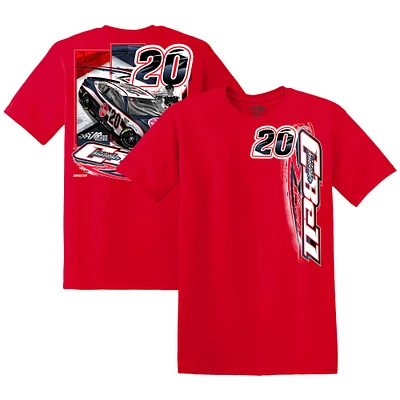 T-shirt rouge Christopher Bell Rheem pour homme de la collection Joe Gibbs Racing Team