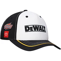 Chapeau réglable pour uniforme Joe Gibbs Racing Team Collection blanc Christopher Bell DeWalt pour hommes