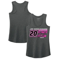 Women's Joe Gibbs Racing Team Collection Heather Black Christopher Bell Name & Number Tank Top