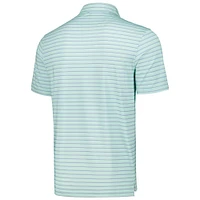 Men's Aqua Churchill Downs The Sankaty Printed Stripe Polo