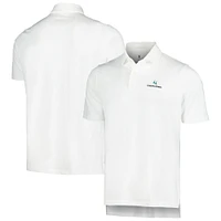 Men's Fairway & Greene White Churchill Downs Tournament Solid Polo