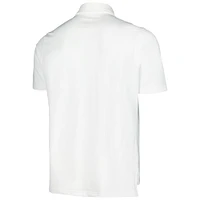 Men's Fairway & Greene White Churchill Downs Tournament Solid Polo