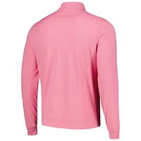 Men's Pink Churchill Downs The Butter Stripe Tri-Blend Half-Zip Top