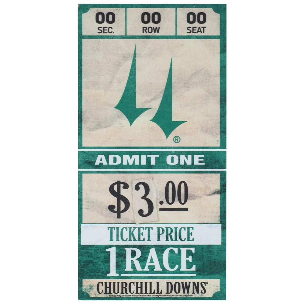 WinCraft Churchill Downs 6'' x 12'' Ticket Wood Sign