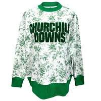 Women's Brianna Cannon Green Kentucky Derby 151 x Laura Ashley Churchill Downs Sweatshirt