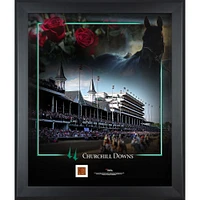 Churchill Downs Framed 20" x 24" Collage with Race Used Dirt from Churchill Downs