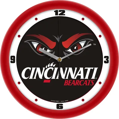 Cincinnati Bearcats 11.5'' Suntime Premium Glass Face Dimension Wall Clock
