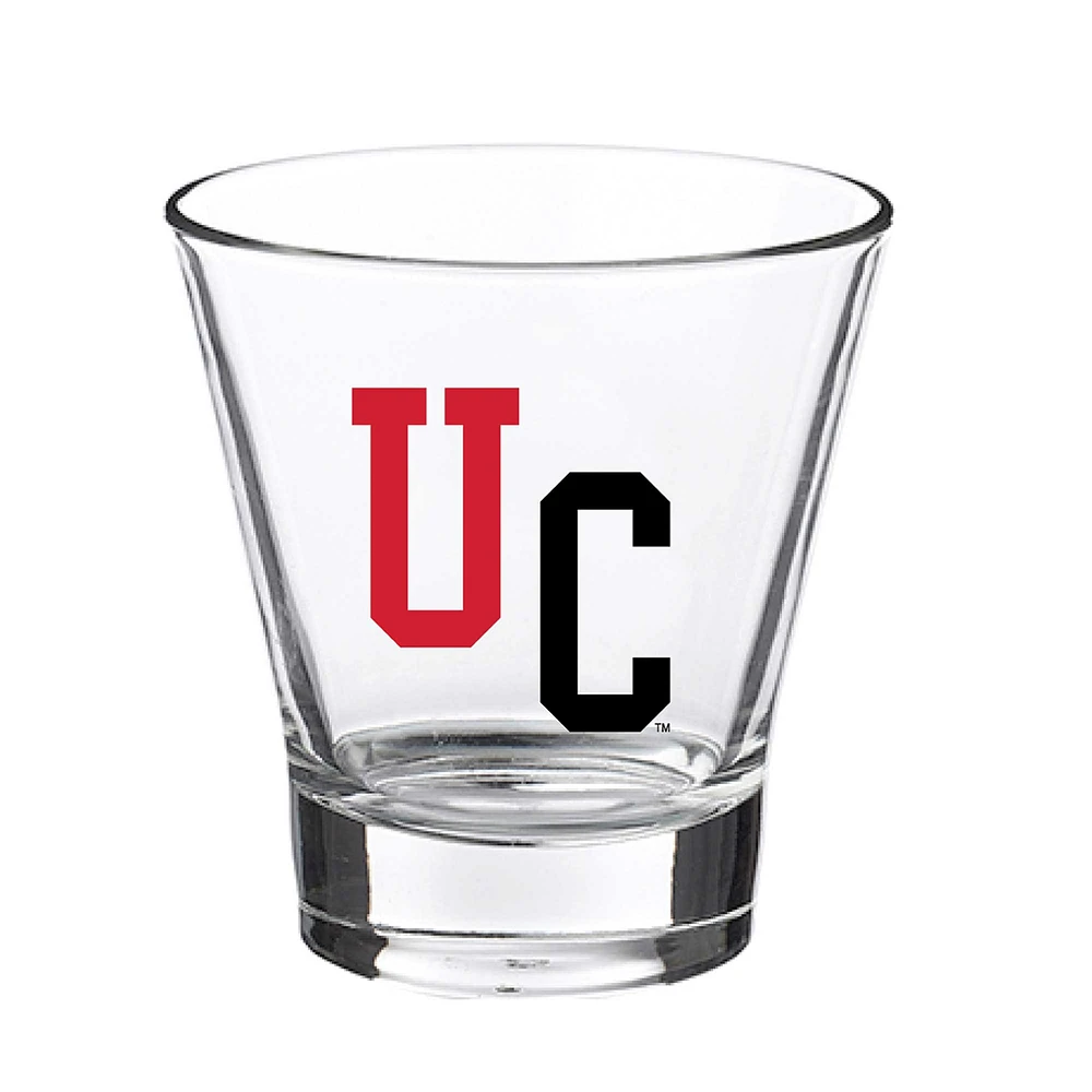 Bearcats de Cincinnati 13oz. Verre à roche à voûte inclinée