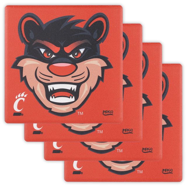 Cincinnati Bearcats Lot de 4 sous-verres spécialisés