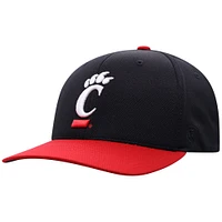 Casquette ajustée noire Cincinnati Bearcats Reflex Top of the World pour homme