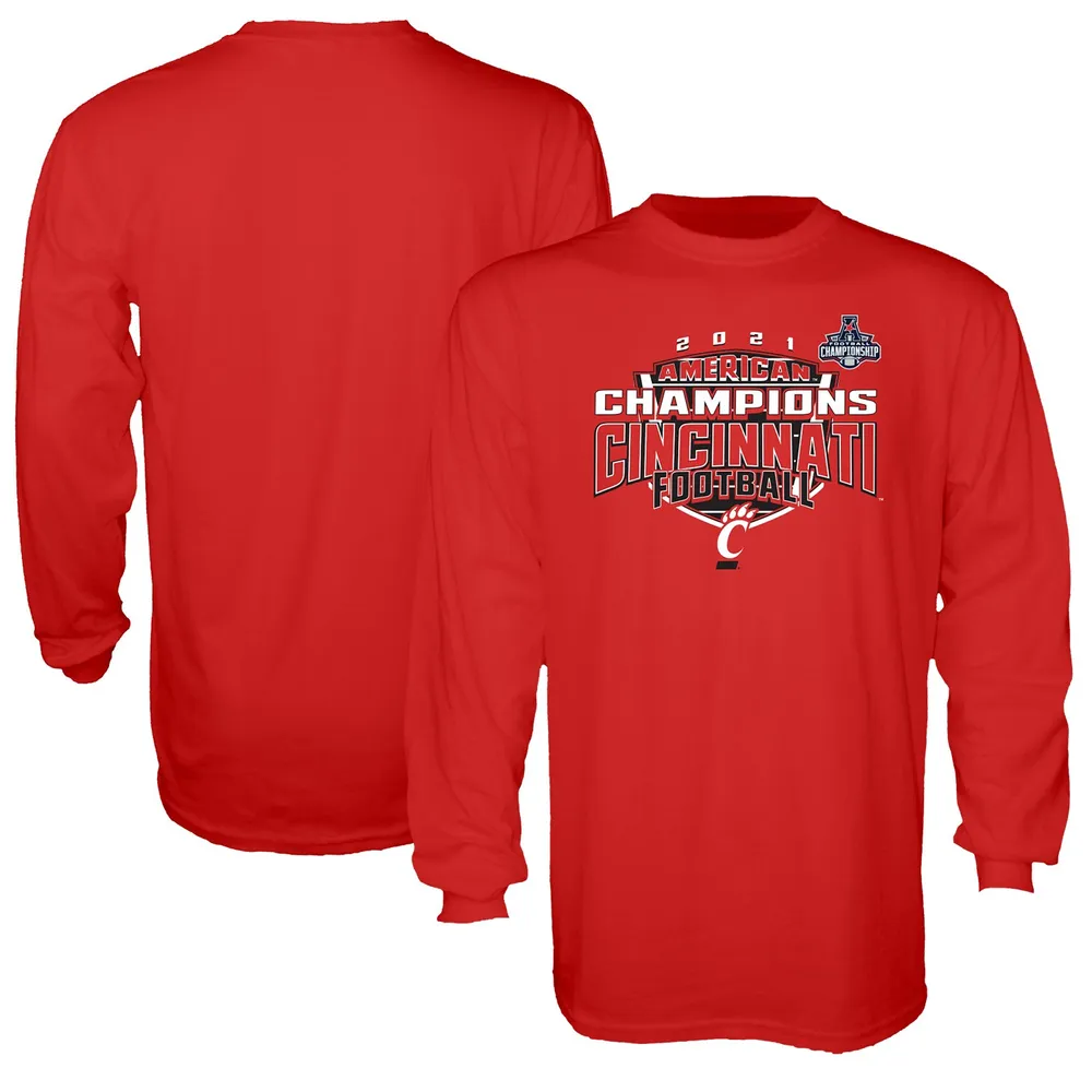 Under Armour Cincinnati Bearcats Long Sleeve Tee, Red or BLK