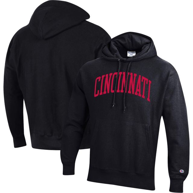 Chandail à capuchon noir pour hommes Champion Cincinnati Bearcats Cincy Arch