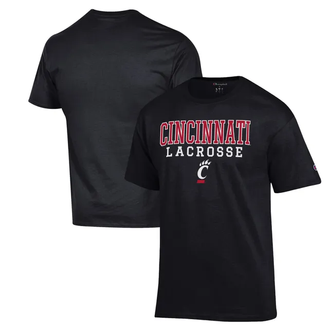 Men's Champion Black Louisville Cardinals Stack 2-Hit T-Shirt