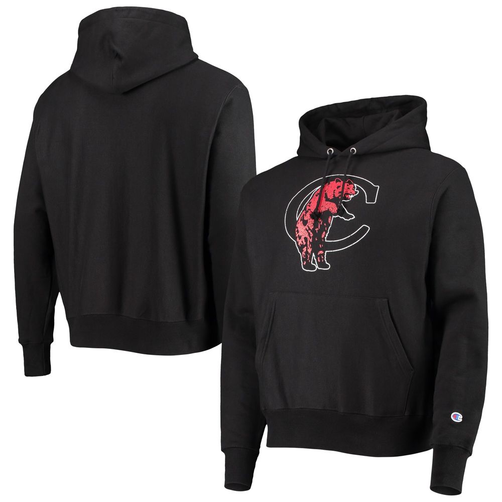 Men's Champion Black Cincinnati Bearcats Vault Logo Reverse Weave Pullover Hoodie