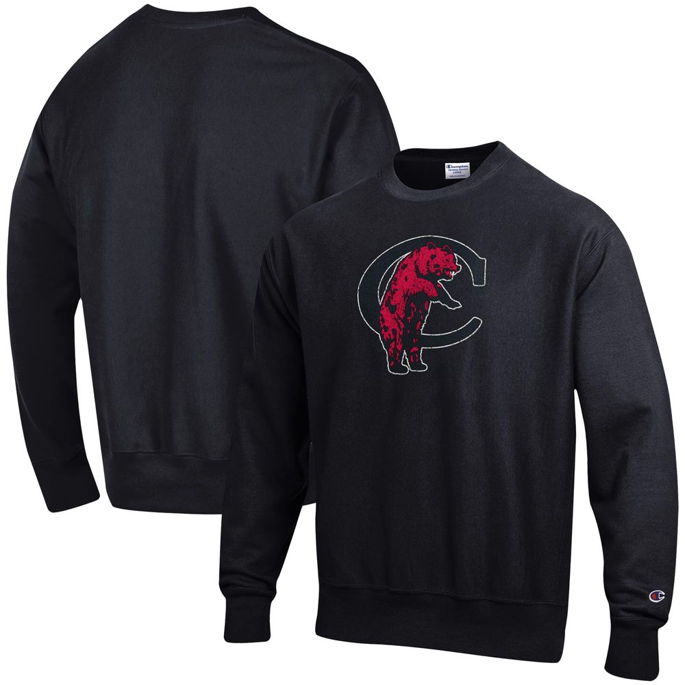 Men's Champion Black Cincinnati Bearcats Vault Logo Reverse Weave Pullover Sweatshirt