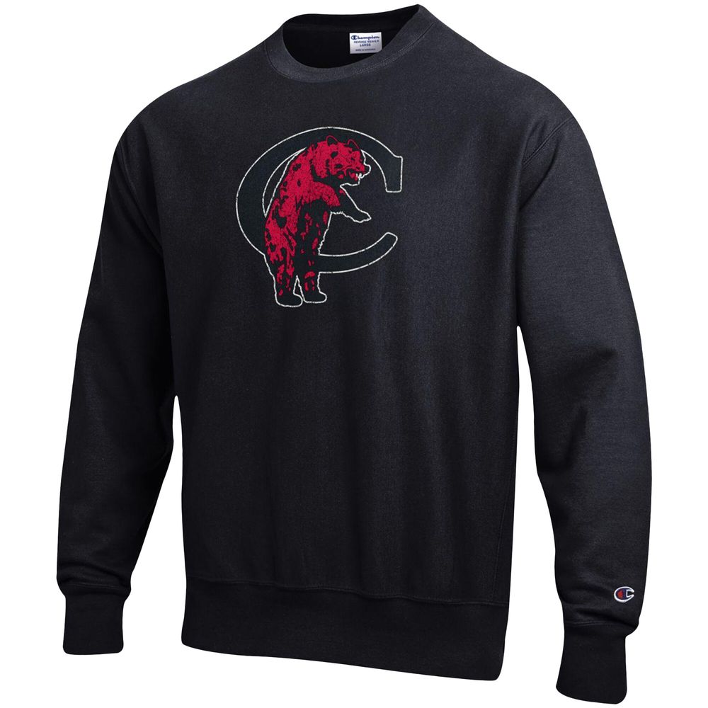 Men's Champion Black Cincinnati Bearcats Vault Logo Reverse Weave Pullover Sweatshirt