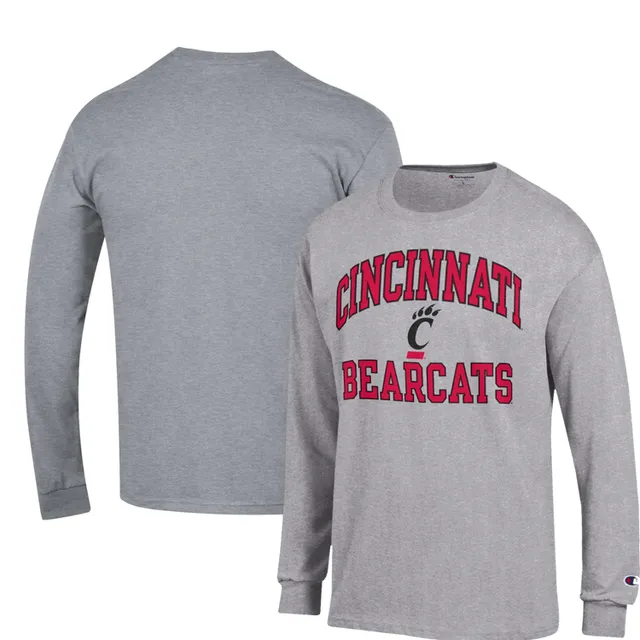 Men's Champion Black Louisville Cardinals Wordmark Slash Long Sleeve T-Shirt Size: Small