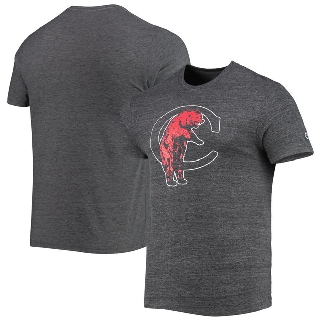 T-shirt triple mélange Champion pour hommes Cincinnati Bearcats noir chiné Vault Logo