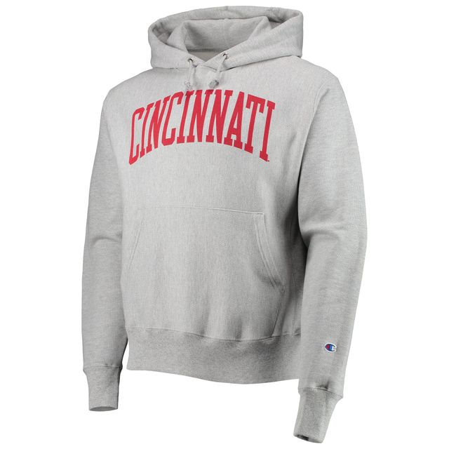 Chandail à capuchon pour hommes Champion Cincinnati Bearcats Cincy Arch gris chiné