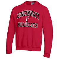 Men's Champion Red Cincinnati Bearcats High Motor Pullover Sweatshirt