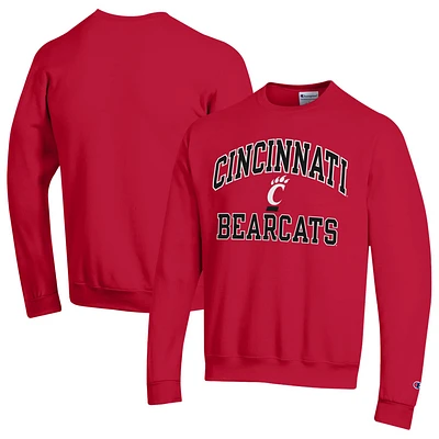 Sweat-shirt à moteur élevé Champion Cincinnati Bearcats pour homme, rouge