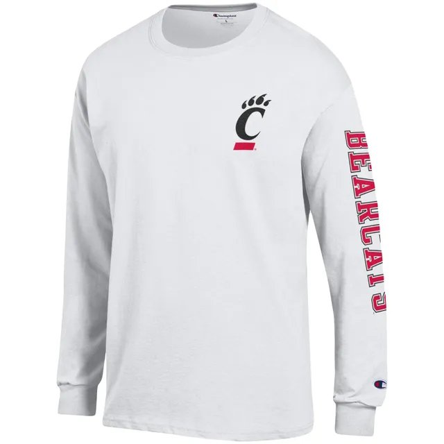 Champion Louisville Cardinals Black Wordmark Slash Long Sleeve T-Shirt