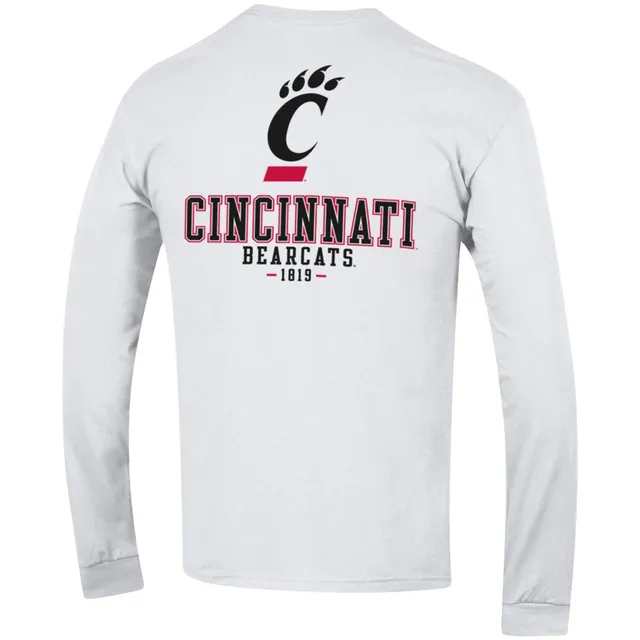 Men's Champion Black Louisville Cardinals Team Stack Long Sleeve T-Shirt