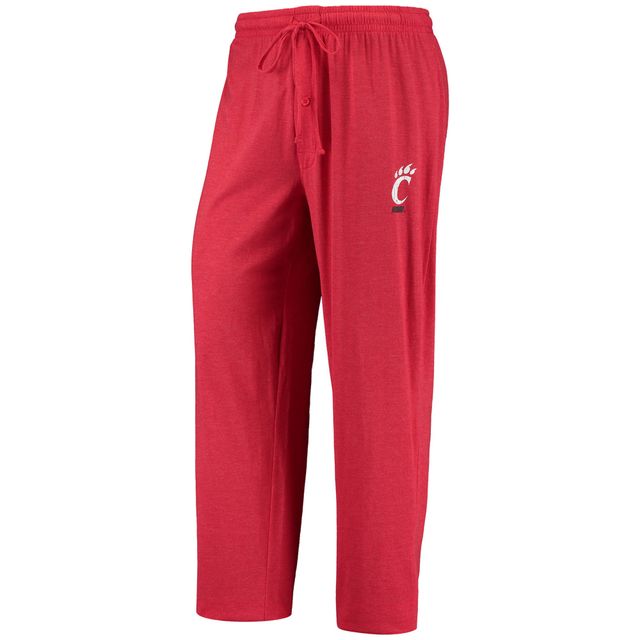 Concepts Sport T-shirt et pantalon à manches longues pour homme Cincinnati Bearcats Meter Rouge/anthracite chiné