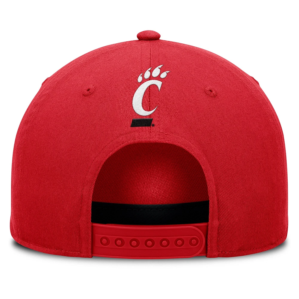 Men's Fanatics Red Cincinnati Bearcats Foul Ball Rope Adjustable Hat